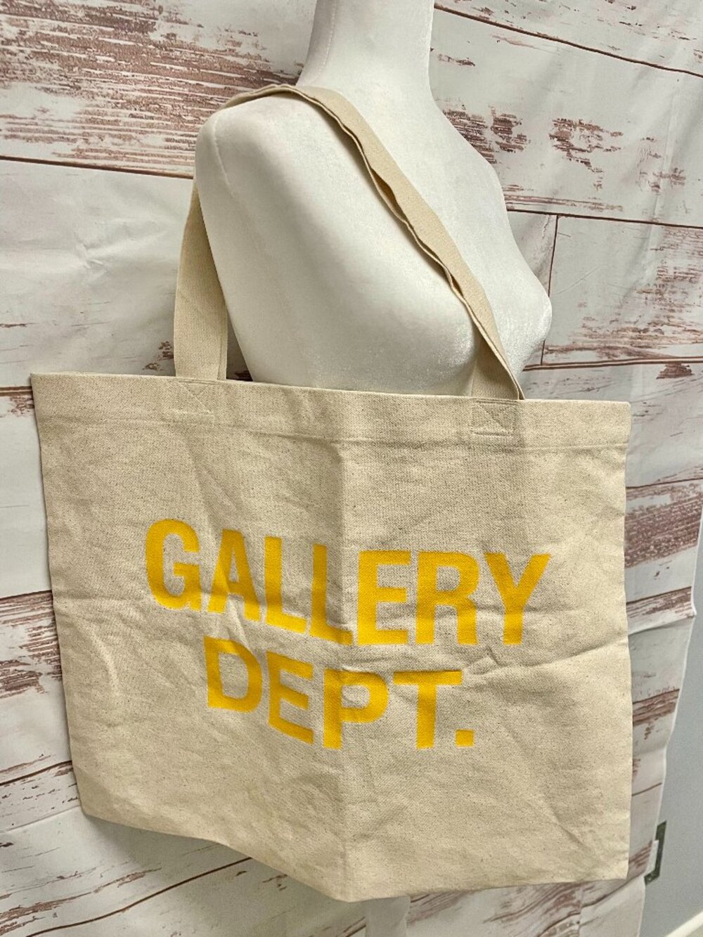 Gallery Dept. Work In Progress Slogan-Print canvas tote bag